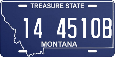 MT license plate 144510B