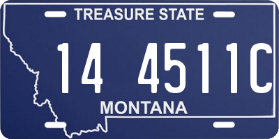 MT license plate 144511C