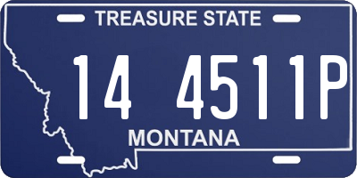 MT license plate 144511P
