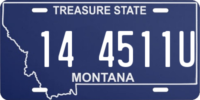 MT license plate 144511U