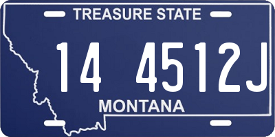 MT license plate 144512J