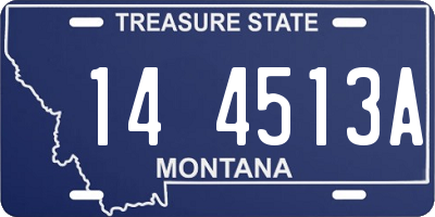 MT license plate 144513A