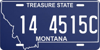 MT license plate 144515C