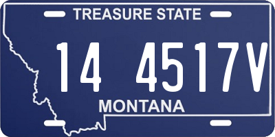 MT license plate 144517V