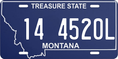 MT license plate 144520L