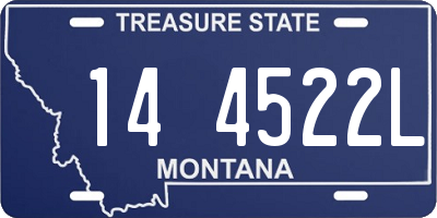 MT license plate 144522L