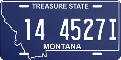 MT license plate 144527I