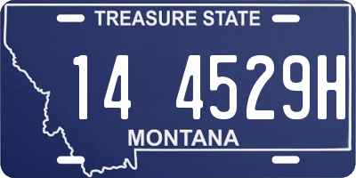 MT license plate 144529H