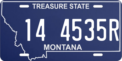 MT license plate 144535R