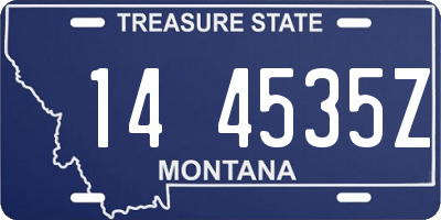 MT license plate 144535Z