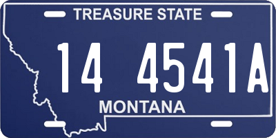 MT license plate 144541A