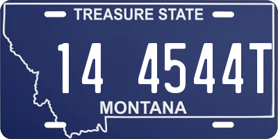 MT license plate 144544T
