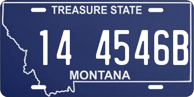 MT license plate 144546B