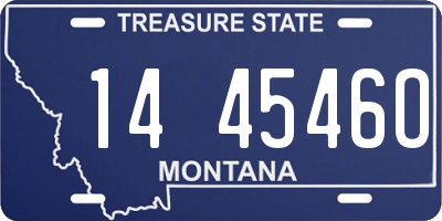 MT license plate 144546O