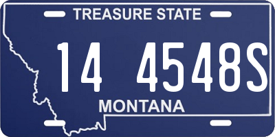 MT license plate 144548S