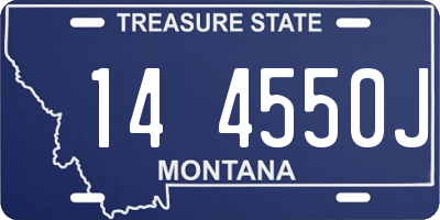 MT license plate 144550J