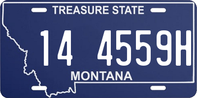 MT license plate 144559H