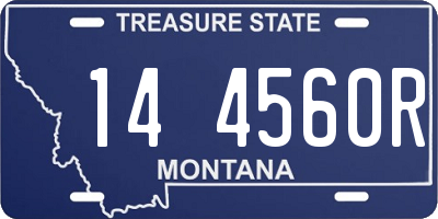 MT license plate 144560R