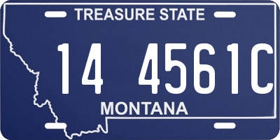 MT license plate 144561C