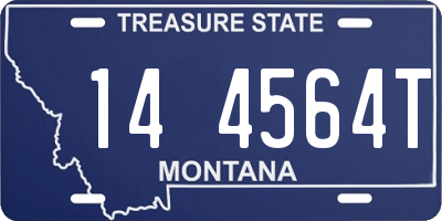 MT license plate 144564T