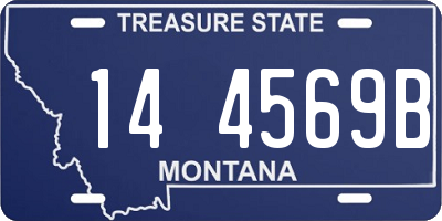 MT license plate 144569B