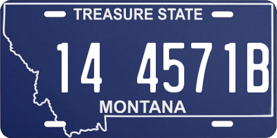 MT license plate 144571B