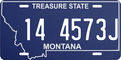 MT license plate 144573J