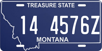 MT license plate 144576Z