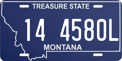 MT license plate 144580L