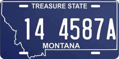 MT license plate 144587A