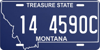 MT license plate 144590C