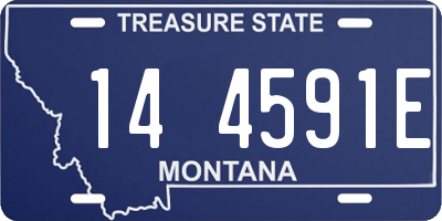 MT license plate 144591E