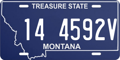 MT license plate 144592V