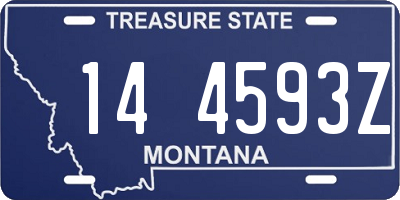 MT license plate 144593Z