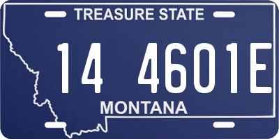 MT license plate 144601E