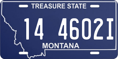 MT license plate 144602I