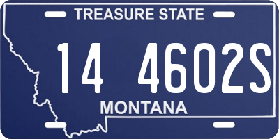 MT license plate 144602S