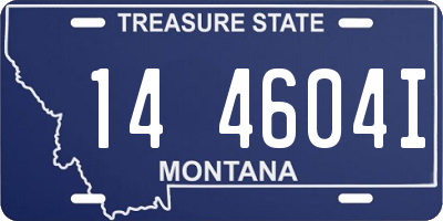 MT license plate 144604I