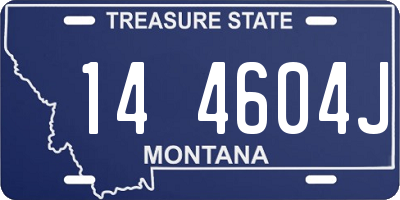 MT license plate 144604J