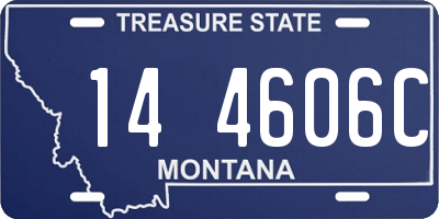 MT license plate 144606C