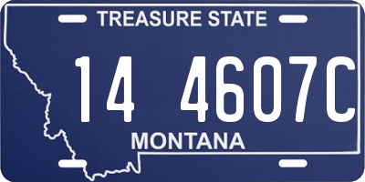 MT license plate 144607C