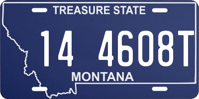 MT license plate 144608T