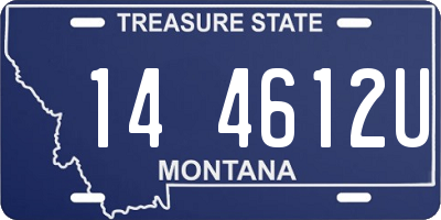MT license plate 144612U