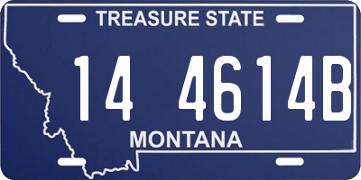 MT license plate 144614B
