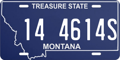 MT license plate 144614S