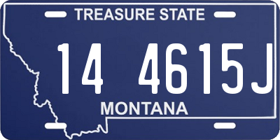 MT license plate 144615J