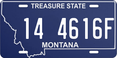 MT license plate 144616F