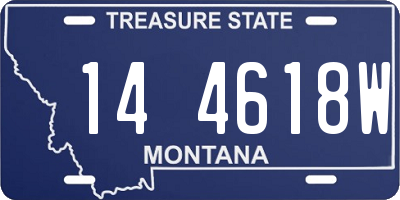 MT license plate 144618W