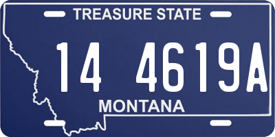 MT license plate 144619A
