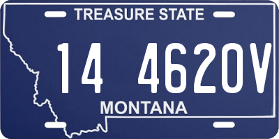 MT license plate 144620V